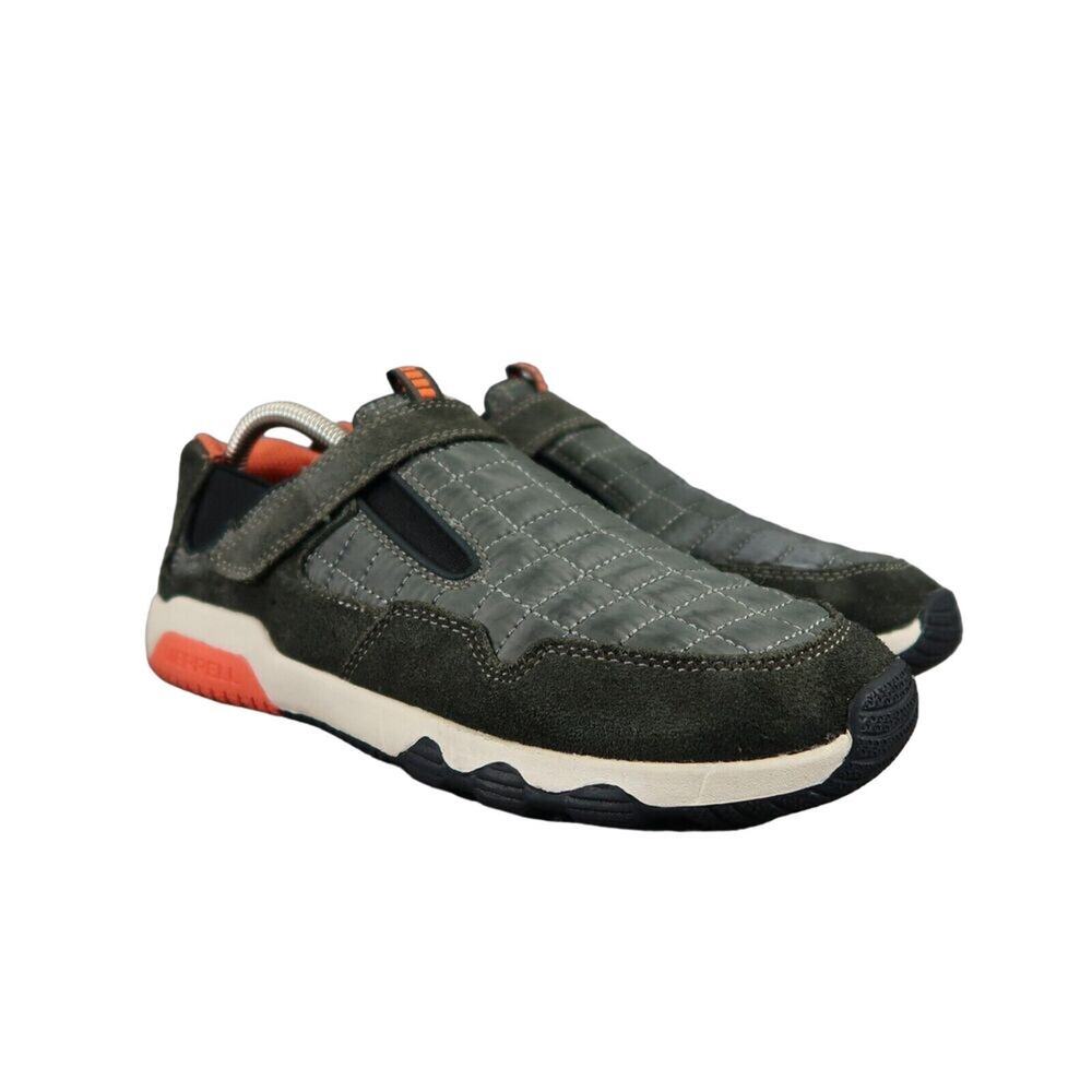 Merrell Shoes Kids 6.5 Casual Active Free Roam Hut Moc Leather Quilted Comfort